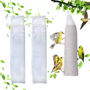 6 Pack Wild Bird Feeder Sock Finch Bird Seed Mesh Bag - Picture 1 of 12