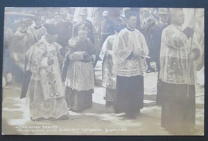 CARDINAL FARLEY Laying CornerStone S.JOSEPH'S Cathedral Buffalo NY RPPL POSTCARD - Picture 1 of 3