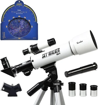 Kenko Astronomical Telescope SKY WALKER SW-0 Refractive type 50mm white Japan - Image 1 of 4