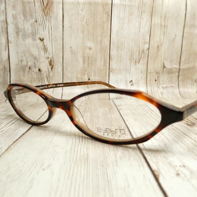EyeBro Optix Tortoise Amber Oval Eyeglasses FRAMES - EO-5024 48-16-140 NWOT NEW - Image 1 of 4