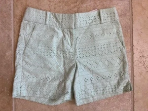 ANN TAYLOR LOFT eyelet shorts size 00 The Riviera Short 6" inseam - Picture 1 of 7