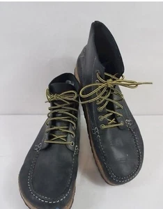 Birkenstock Wallabee Moccasin Boot Black Leather Sz 8/10/41 - Picture 1 of 6