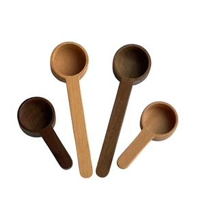 Cuchara medidora de nogal - madera de haya, cuchara de café porcionador 20 ml y 25 ml madera - Imagen 1 de 13