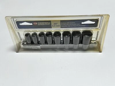 Campbell Hausfeld 3/8" Shallow Sae Impact Sockets Foto 1 de 3