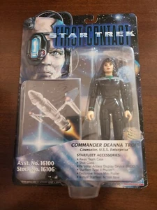 Playmates 1996 Star Trek First Contact Series Commander Deanna Troi Ships Today - Picture 1 of 2