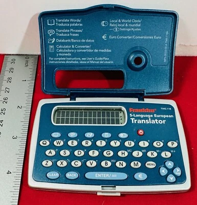 Franklin Model TWE-118 5-Language Translator French German Spanish Italian (G) - Image 1 of 4