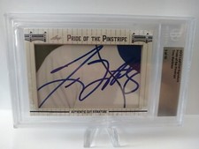 2013 Leaf Cut Signature Pride of the Pinstripe Tino Martinez 3/10 Baseball Card
