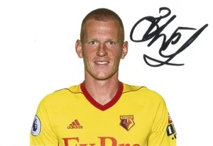 WATFORD: BEN WATSON SIGNED 2017/2018 PORTRAIT PHOTO+COA - Picture 1 of 1