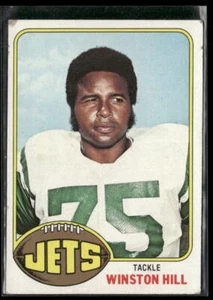 Carta Calcio Winston Hill 1976 Topps #88 New York Jets - Foto 1 di 2
