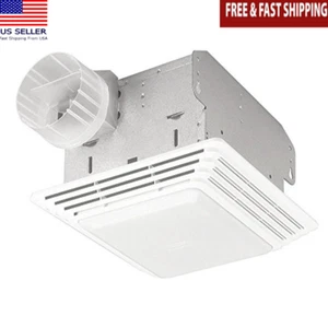 Exhaust Fan Light Combo 100W 50CFM Efficient Bathroom Ventilation Easy Install - Picture 1 of 6