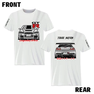 TOUGE NATION R34 GT-R LEGENDARY STATUS T-SHIRT - Picture 1 of 2