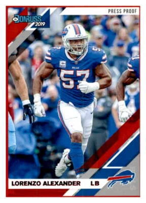 2019 Donruss Press Proof Red #39 Lorenzo Alexander Buffalo Bills - Image 1 of 2