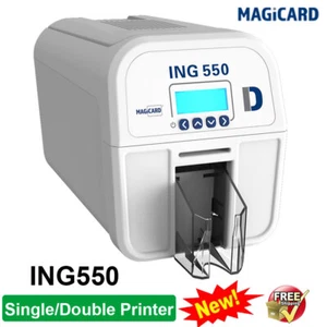 Magicard ING550 ID Card Printer Package with 250 PVC Plastic Cards Package NEW - Picture 1 of 6