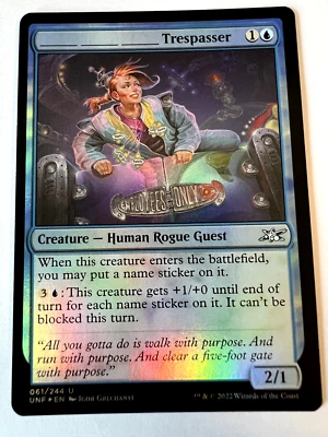 MTG MagicThe Gathering Unfinity  Trespasser Uncommon Foil LP - Image 1 of 2
