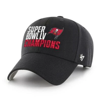 Tampa Bay Buccaneers '47 Marca 2021 Super Bowl LV Campeones Sombrero Negro MVP Foto 1 de 2