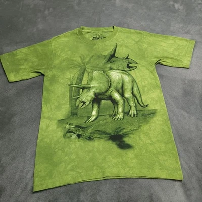 The Mountain Triceratops Dinosaur Shirt Youth Large Tie Dye - Image 1 of 4