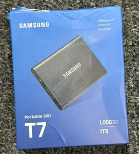 Samsung Portable SSD T7 1TB USB 3.2 Gen2 External Storage 1050MB/s MU-PC1T0H/WW - Afbeelding 1 van 18