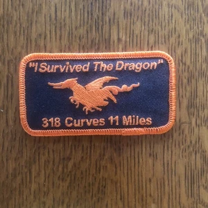 Motorrad Rallye Souvenir Patch „I Survived The Dragon“ - Bild 1 von 4