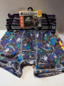Boys Jurassic World Boxer Briefs 4pk Size L 10-12 - Picture 1 of 7