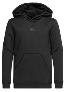 ADIDAS Junior Kids Black Hoodie Pullover Hooded Sweatshirt Age 9-10 Years NEW - Picture 1 of 3