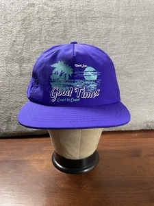 Dark Seas Mütze Kappe Druckknopflasche lila Nylon Good Times Coast To Coast Herren Einheitsgröße - Bild 1 von 12