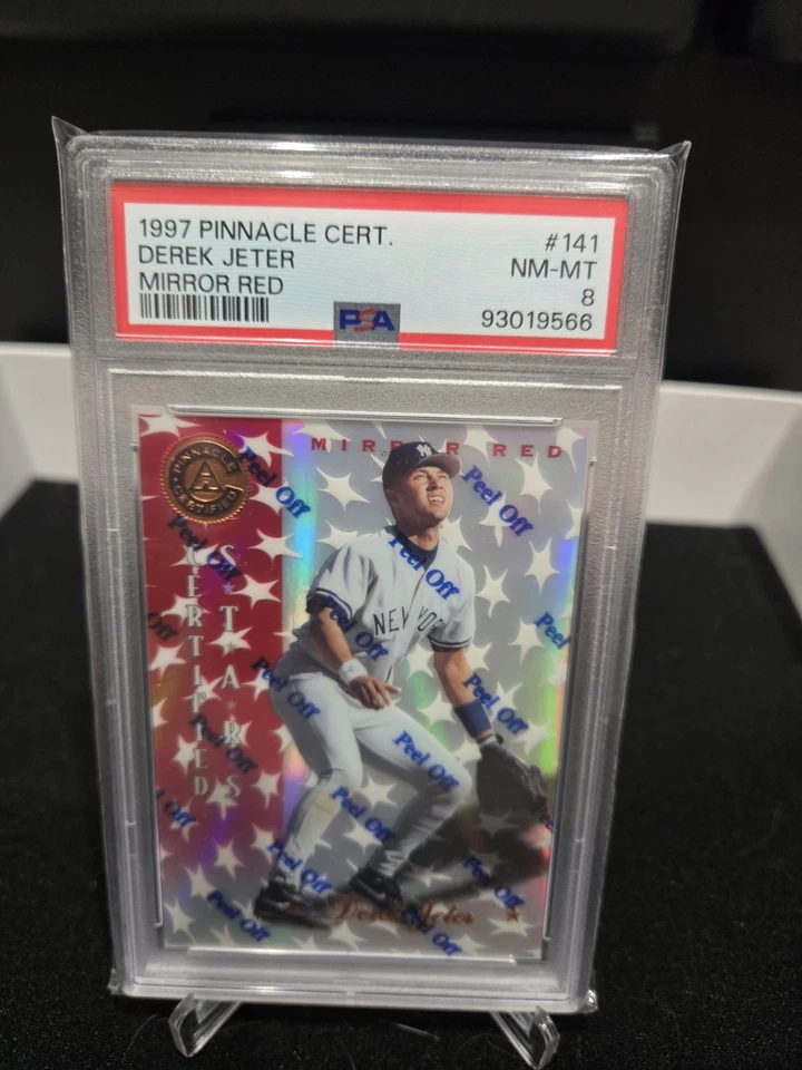 1997 Pinnacle Certified MIRROR RED Derek Jeter - PSA 8 - SP - Image 1 of 1