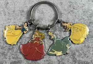 Disney Princesses Charm Key Chain Belle Cinderella Sleeping Beauty Snow White - Picture 1 of 8