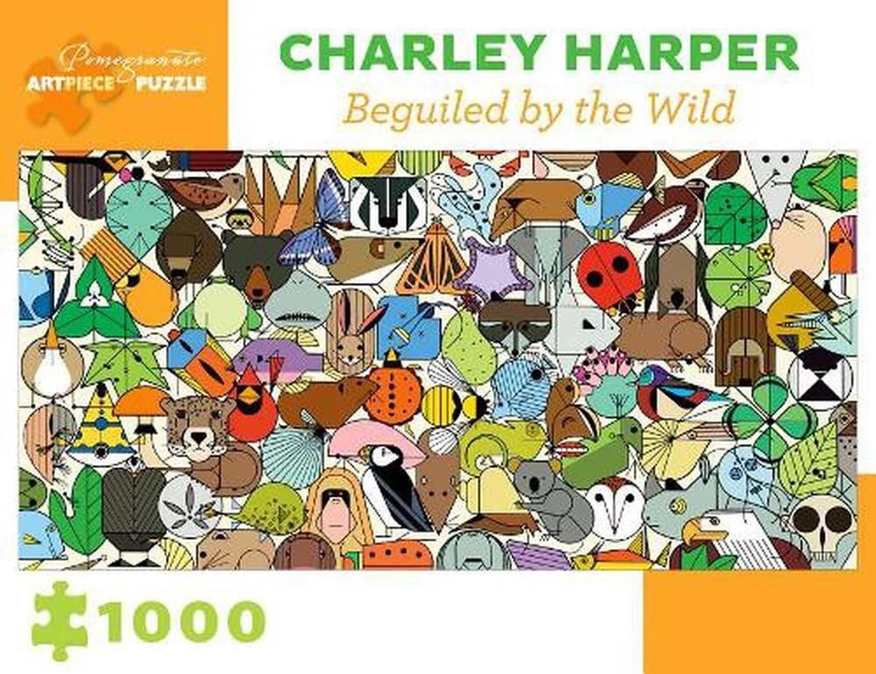Charley Harper Beguiled by the Wild 1000-Piece Jigsaw - Pomegranate - image 1 of 1
