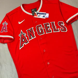 New Nike Anaheim Angels Red Authentic On-Field Elite Sewn Jersey Sz 40 $355 - Picture 1 of 13