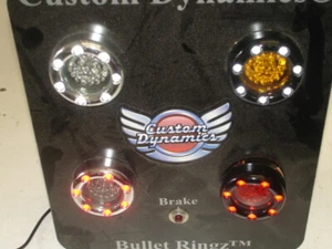 Harley Davidson LED y luz personalizada dinámica bala Ringz pantalla de freno A1 funciona - Imagen 1 de 8