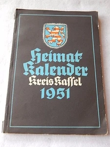 Vintage deutschsprachiger Heimatkalender Kreis Kassel 1951 - Bild 1 von 9