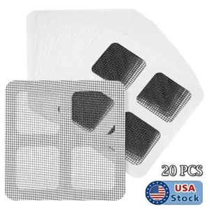 20x Disposable Drain Covers Drain Filter Screens Sticker Drain Mesh Hair Catcher - Picture 1 of 11