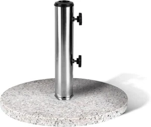 KEPLIN Parasol Base Stand – Heavy Duty Granite Patio Umbrella Holder - Picture 1 of 15