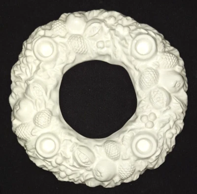 DE COLECCIÓN MUELLE 1 MAYÓLICA FRUTA NUEZ ANILLO CORONA CENTRO DE MESA ESTILO DELLA ROBBIA - ITALIA Foto 1 de 4