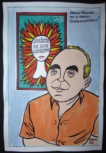 Artista cubano de dibujo de Cuba LACOSTE ANTONIO REBOIRO con póster de JULIETA DE ESPÍRITUS - Imagen 1 de 5