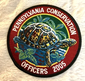 2005 PENNSYLVANIA CONSERVATION OFFICER PATCH DIAMETRO 4" - Foto 1 di 2