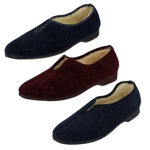 Zapatillas de casa VERA sin cordones térmicas forradas en V frente de Ladylove para dama 5,99 GBP - Imagen 1 de 30