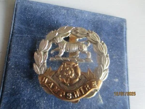 INSIGNIA GORRA BIMETÁLICA DEL REGIMIENTO DE HAMPSHIRE DEL EJÉRCITO BRITÁNICO - Imagen 1 de 3