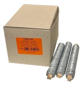 Wickeldraht verzinkt 0,65 mm x 25 m (25 Rollen/ 2,5 Kg) - Bild 1 von 3