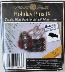 Mill Hill Angel Holiday Pins IX Counted Glass Bead Kit With Glass Treasure NIP - Picture 1 of 2