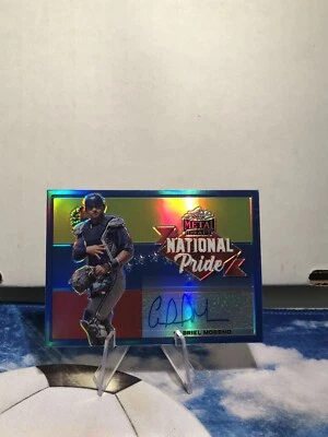 2021 Leaf Metal Draft Gabriel Moreno National Pride Blue Auto /35 #NP-GM1 - Image 1 of 2