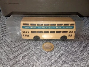 ZH905 Wiking H0 1:87 Doppeldecker Bus BVG Berlin D2U "Flughafen" Milch WM 72d - Bild 1 von 10