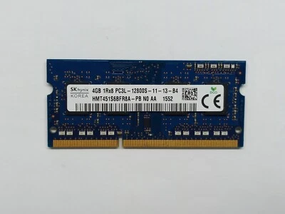 HMT451S6BFR8A-PBN0-AA Hynix 4GB PC3-12800 DDR3-1600MHz CL11 204-Pin SoDimm 1.35V - Imagen 1 de 2