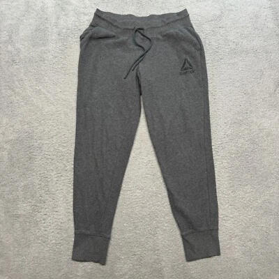 Reebok Joggers Youth Medium Gray Crossfit Sweatpants Athleisure Fitness Gym - Image 1 of 4