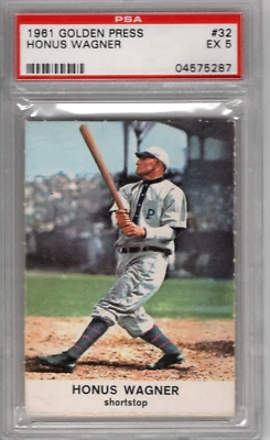 1961 Golden Press No32 Хонус Вагнер PSA  - Изображение 1 из 2