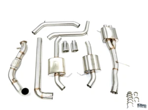 Sistema de escape turbo de acero inoxidable OBX 17-20 silenciador Audi B9 A4 2.0T - Imagen 1 de 6