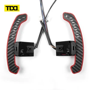 TDD Motors Carbon Fiber LED Magnetic Paddle Shifters For Nissan 400Z GTR R35 - Picture 1 of 6