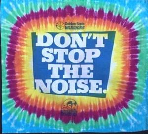 Warriors Rally Handtuch / Taschentuch "DON'T STOP THE NOISE" Old School "Tie Dyed" - Bild 1 von 1