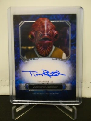 TIM ROSE AS ADMIRAL ACKBAR 2016 STAR WARS MASTERWORK AUTO -  *13697 - Image 1 of 2