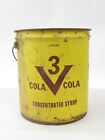 Vintage 3 V COLA Whistle & Vess Napoje Soda 5 galonów Wiadro 